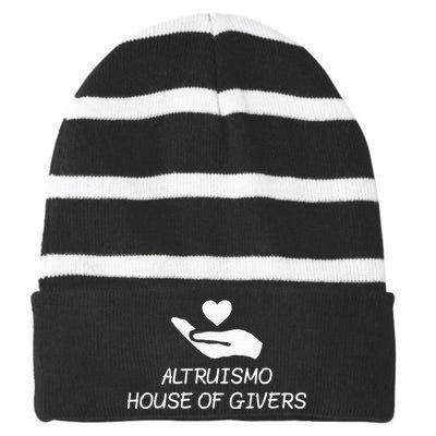 Altruismo House Of Givers Rca Givers School Spirit Black Striped Beanie with Solid Band