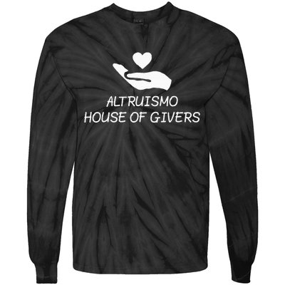 Altruismo House Of Givers Rca Givers School Spirit Black Tie-Dye Long Sleeve Shirt