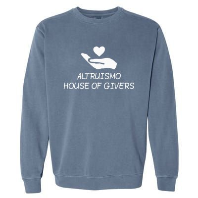 Altruismo House Of Givers Rca Givers School Spirit Black Garment-Dyed Sweatshirt