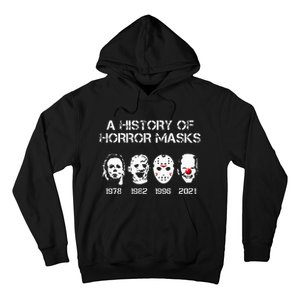 A History Of Horror Masks Halloween Funny Costume Anti Biden Hoodie