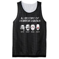 A History Of Horror Masks Halloween Funny Costume Anti Biden Mesh Reversible Basketball Jersey Tank