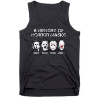 A History Of Horror Masks Halloween Funny Costume Anti Biden Tank Top