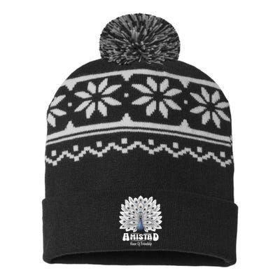 Amistad House Of Friendship Rca School Amistad House Red USA-Made Snowflake Beanie