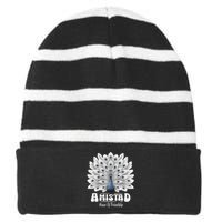 Amistad House Of Friendship Rca School Amistad House Red Striped Beanie with Solid Band