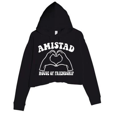 Amistad House Of Friendship Rca Friendly School Spirit Crop Fleece Hoodie