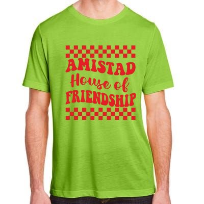 Amistad House Of Friendship House Retro Groovy Friendship Adult ChromaSoft Performance T-Shirt