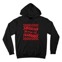 Amistad House Of Friendship House Retro Groovy Friendship Hoodie