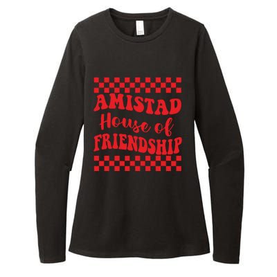 Amistad House Of Friendship House Retro Groovy Friendship Womens CVC Long Sleeve Shirt