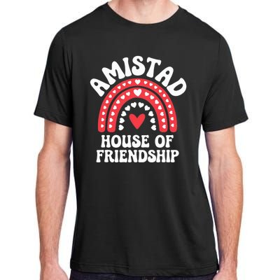 Amistad House Of Friendship Boho Heart Rainbow Adult ChromaSoft Performance T-Shirt