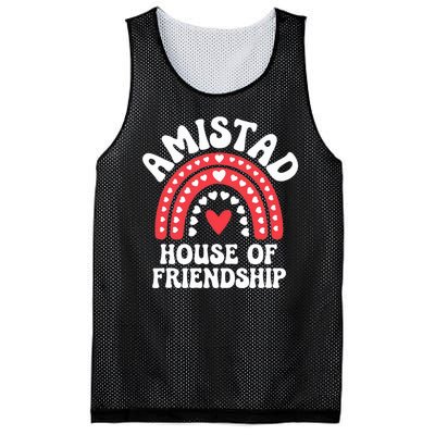 Amistad House Of Friendship Boho Heart Rainbow Mesh Reversible Basketball Jersey Tank