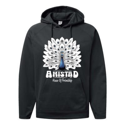 Amistad House Of Friendship Rca School Amistad House Red Performance Fleece Hoodie