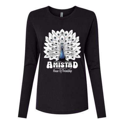 Amistad House Of Friendship Rca School Amistad House Red Womens Cotton Relaxed Long Sleeve T-Shirt