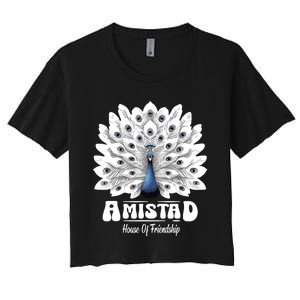 Amistad House Of Friendship Rca School Amistad House Red Women's Crop Top Tee