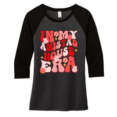 Amistad House Of Friendship Rca Friendship School Spirit Women's Tri-Blend 3/4-Sleeve Raglan Shirt