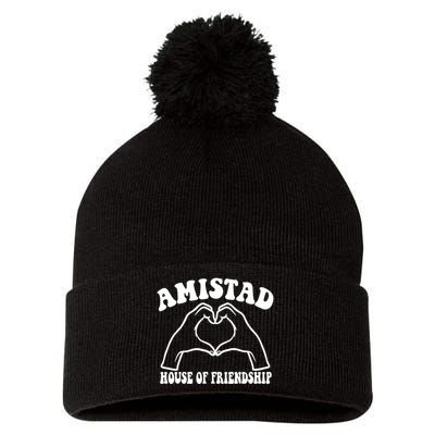 Amistad House Of Friendship Rca Friendly School Spirit Pom Pom 12in Knit Beanie