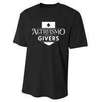 Altruismo House Of Givers School Spirit Givers Rca Educators Performance Sprint T-Shirt