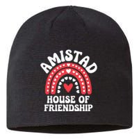 Amistad House Of Friendship Boho Heart Rainbow Sustainable Beanie