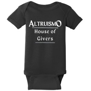 Altruismo House Of Givers Rca Givers School Spirit Black Baby Bodysuit