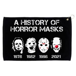 A History Of Horror Masks Halloween Funny Costume AntiBiden Grommeted Golf Towel