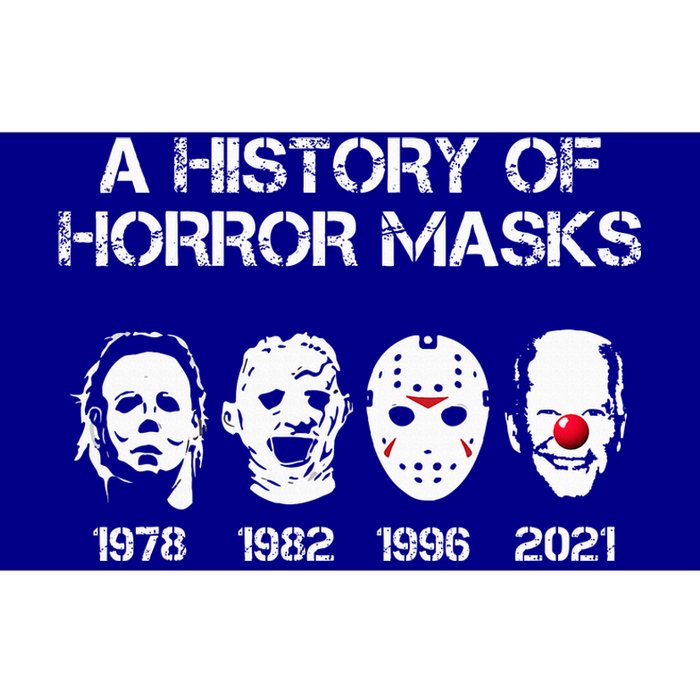 A History Of Horror Masks Halloween Funny Costume AntiBiden Bumper Sticker