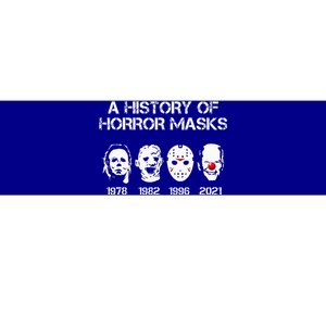 A History Of Horror Masks Halloween Funny Costume AntiBiden Bumper Sticker