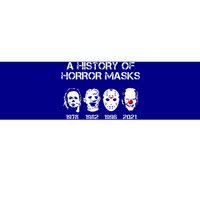 A History Of Horror Masks Halloween Funny Costume AntiBiden Bumper Sticker