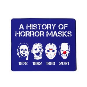 A History Of Horror Masks Halloween Funny Costume AntiBiden Mousepad