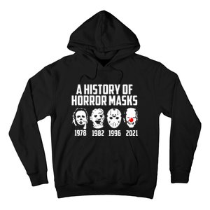 A History Of Horror Masks Halloween Funny Costume Anti Biden Hoodie