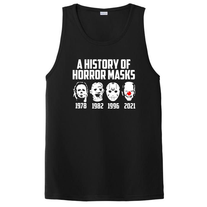 A History Of Horror Masks Halloween Funny Costume Anti Biden PosiCharge Competitor Tank