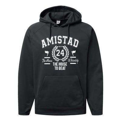 Amistad House Of Friendship House Friendship School Spirit Performance Fleece Hoodie