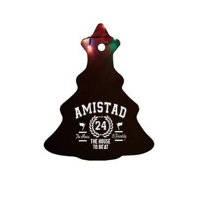 Amistad House Of Friendship House Friendship School Spirit Ceramic Tree Ornament