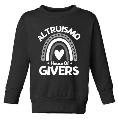 Altruismo House Of Givers Vintage Rainbow Spirit Toddler Sweatshirt