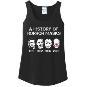 A History Of Horror Masks Halloween Funny Costume Anti Biden Ladies Essential Tank