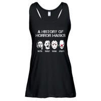 A History Of Horror Masks Halloween Funny Costume Anti Biden Ladies Essential Flowy Tank