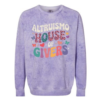 Altruismo House Of Givers Rca Givers School Spirit Colorblast Crewneck Sweatshirt