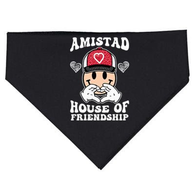 Amistad House Of Friendship Friendly School Spirit USA-Made Doggie Bandana