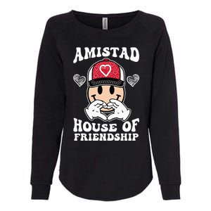 Amistad House Of Friendship Friendly School Spirit Womens California Wash Sweatshirt