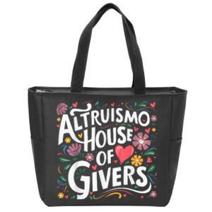 Altruismo House Of Givers Rca Givers School Spirit Zip Tote Bag