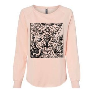 Alchemy Hermeticism Occult Magic Magick Graphic Tee Womens California Wash Sweatshirt