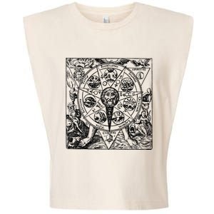 Alchemy Hermeticism Occult Magic Magick Graphic Tee Garment-Dyed Women's Muscle Tee