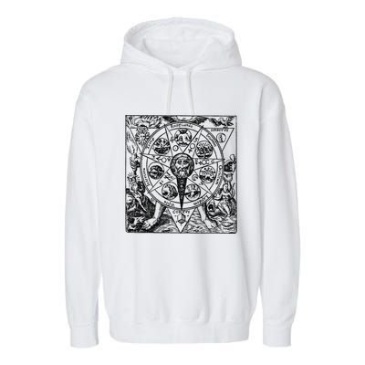 Alchemy Hermeticism Occult Magic Magick Graphic Tee Garment-Dyed Fleece Hoodie