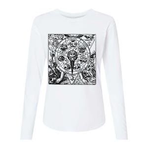 Alchemy Hermeticism Occult Magic Magick Graphic Tee Womens Cotton Relaxed Long Sleeve T-Shirt