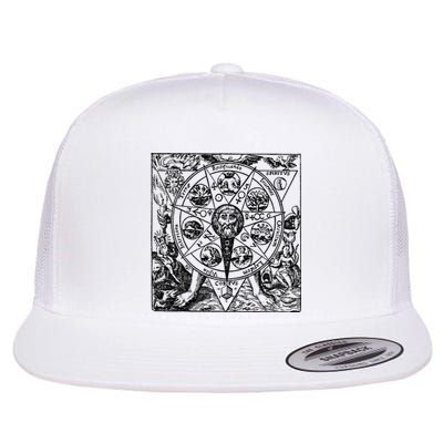 Alchemy Hermeticism Occult Magic Magick Graphic Tee Flat Bill Trucker Hat