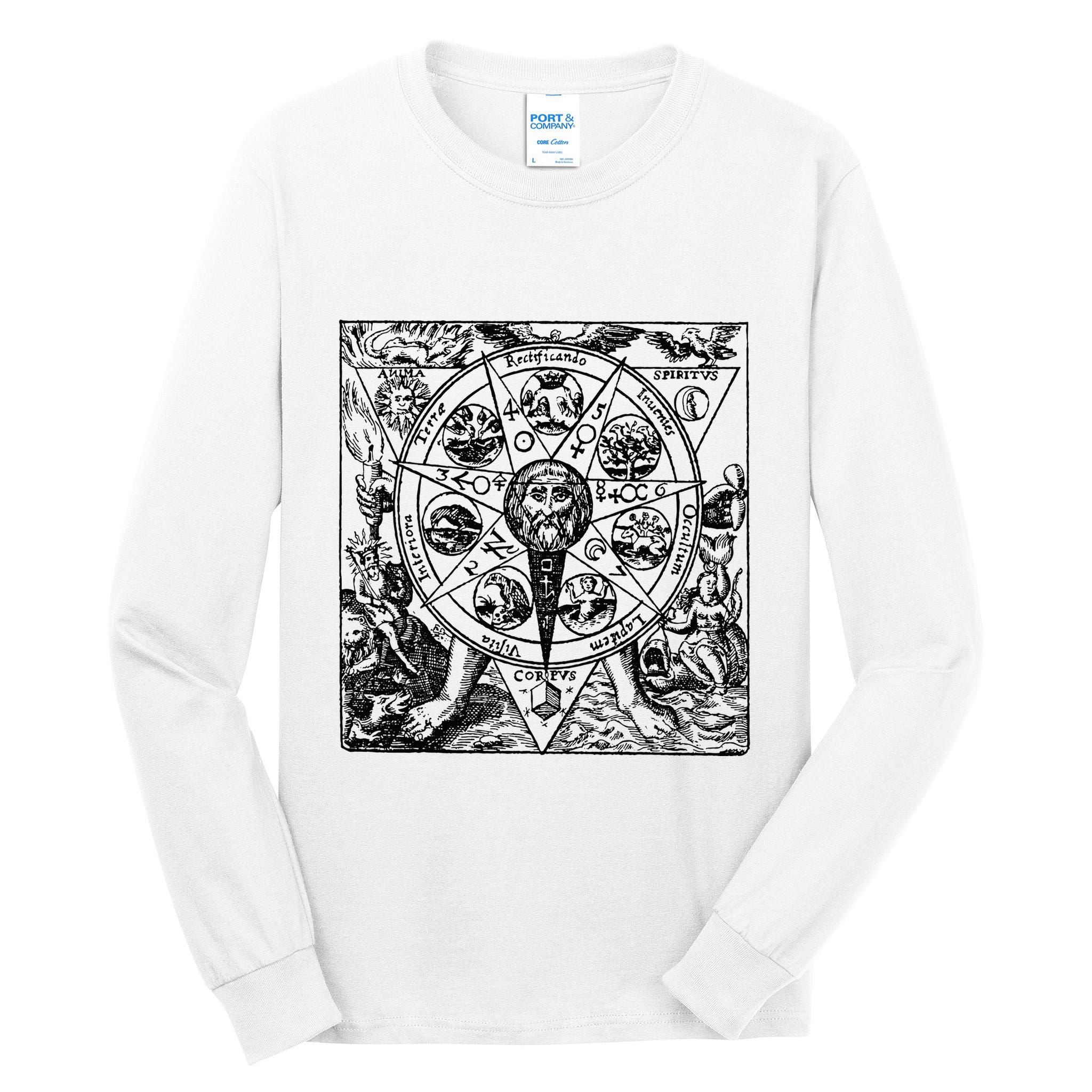 Alchemy Hermeticism Occult Magic Magick Graphic Tee Tall Long Sleeve T-Shirt