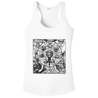 Alchemy Hermeticism Occult Magic Magick Graphic Tee Ladies PosiCharge Competitor Racerback Tank