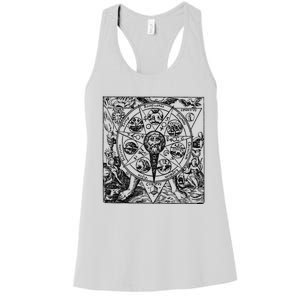 Alchemy Hermeticism Occult Magic Magick Graphic Tee Women's Racerback Tank