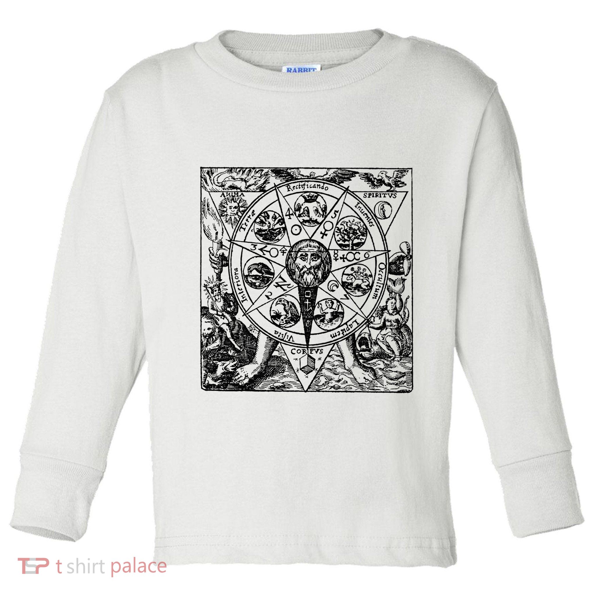 Alchemy Hermeticism Occult Magic Magick Graphic Tee Toddler Long Sleeve Shirt
