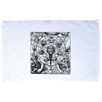 Alchemy Hermeticism Occult Magic Magick Graphic Tee Microfiber Hand Towel