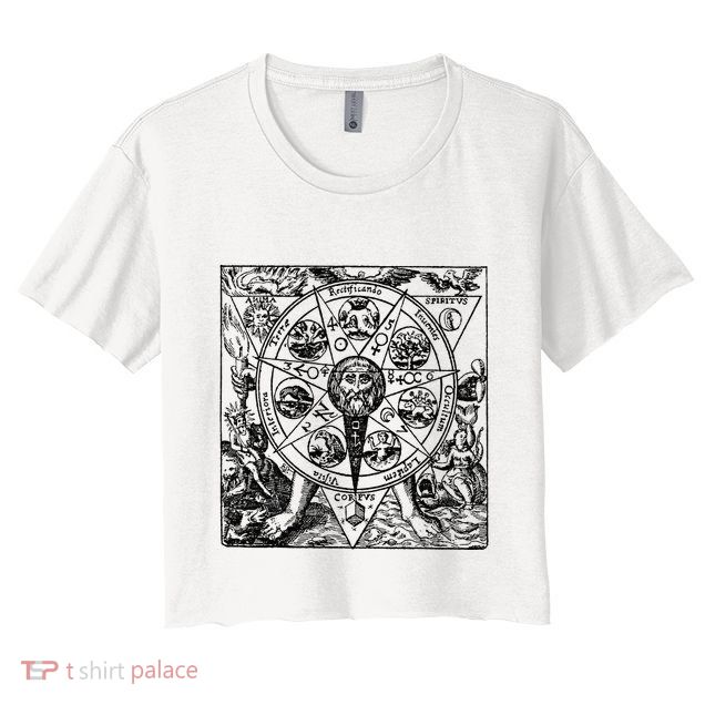 Alchemy Hermeticism Occult Magic Magick Graphic Tee Crop Top