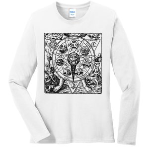 Alchemy Hermeticism Occult Magic Magick Graphic Tee Ladies Long Sleeve Shirt